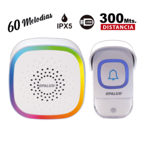 TIMBRE INALAMBRICO 60 melodías wireless digital OPALUX SKU OP-3995